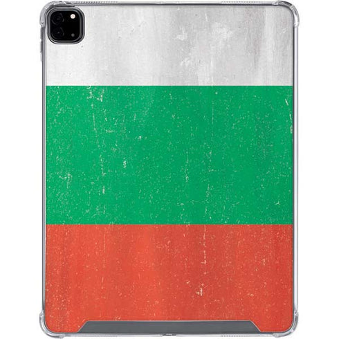 Bulgarian Flag Distressed iPad Pro 12.9in (2020) Clear Case